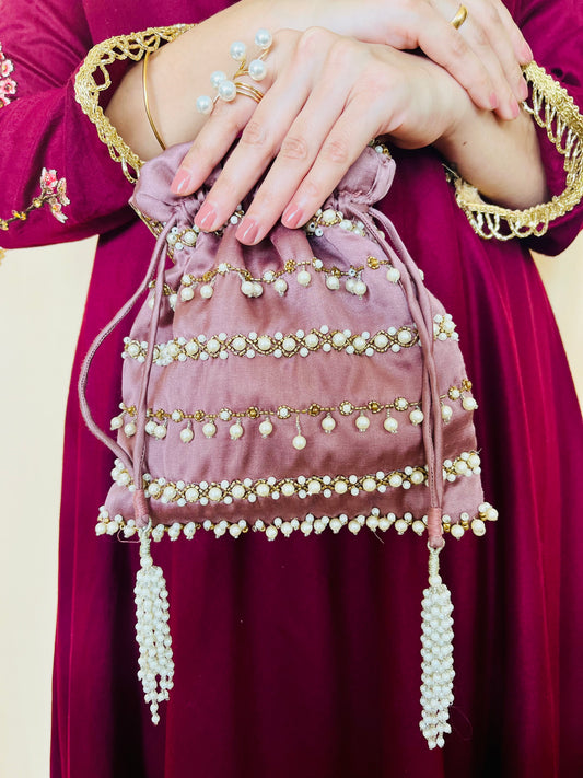 AURA Pearl Potli Bag