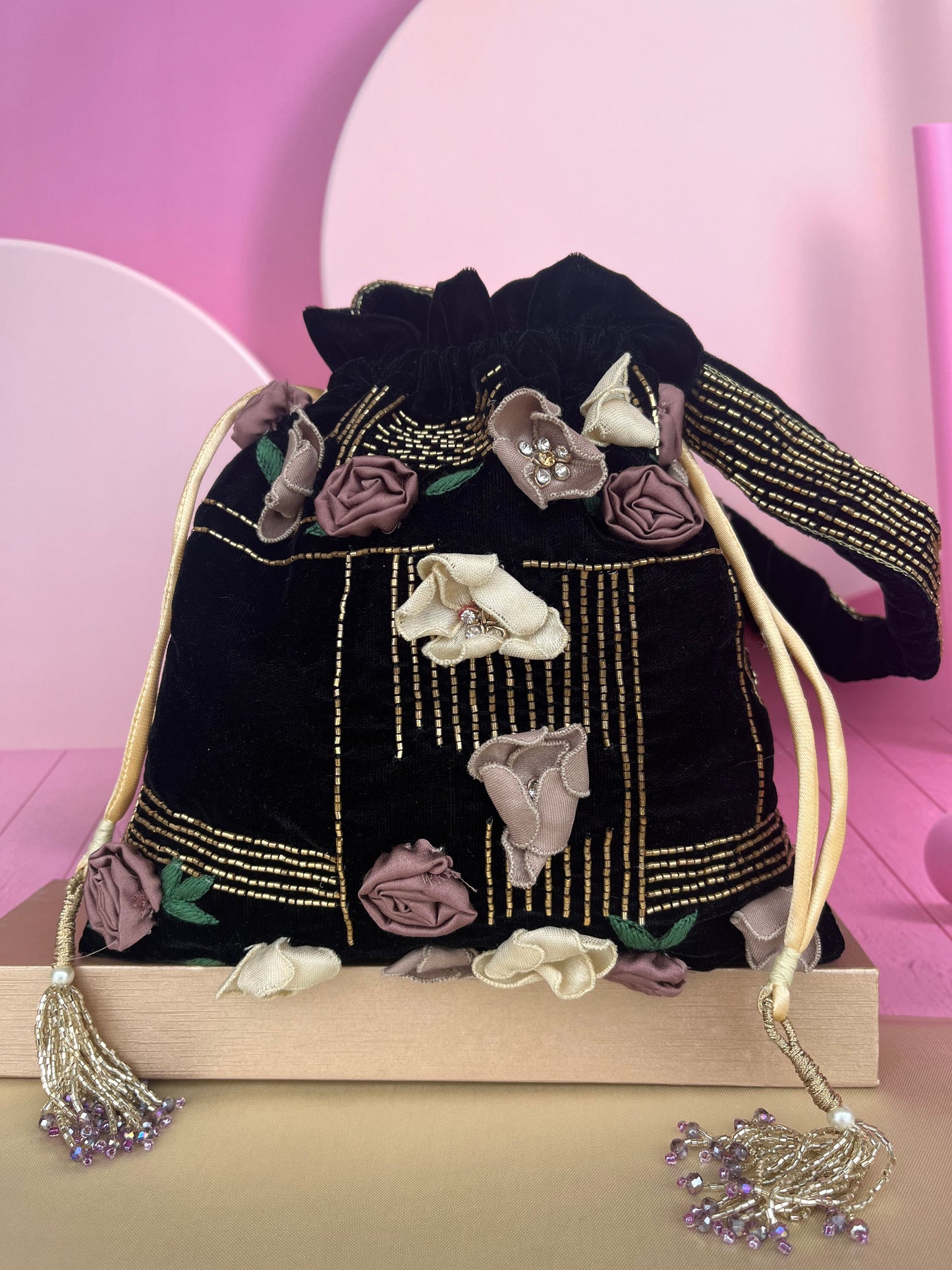 GULBAHAR Velvet Potli bag