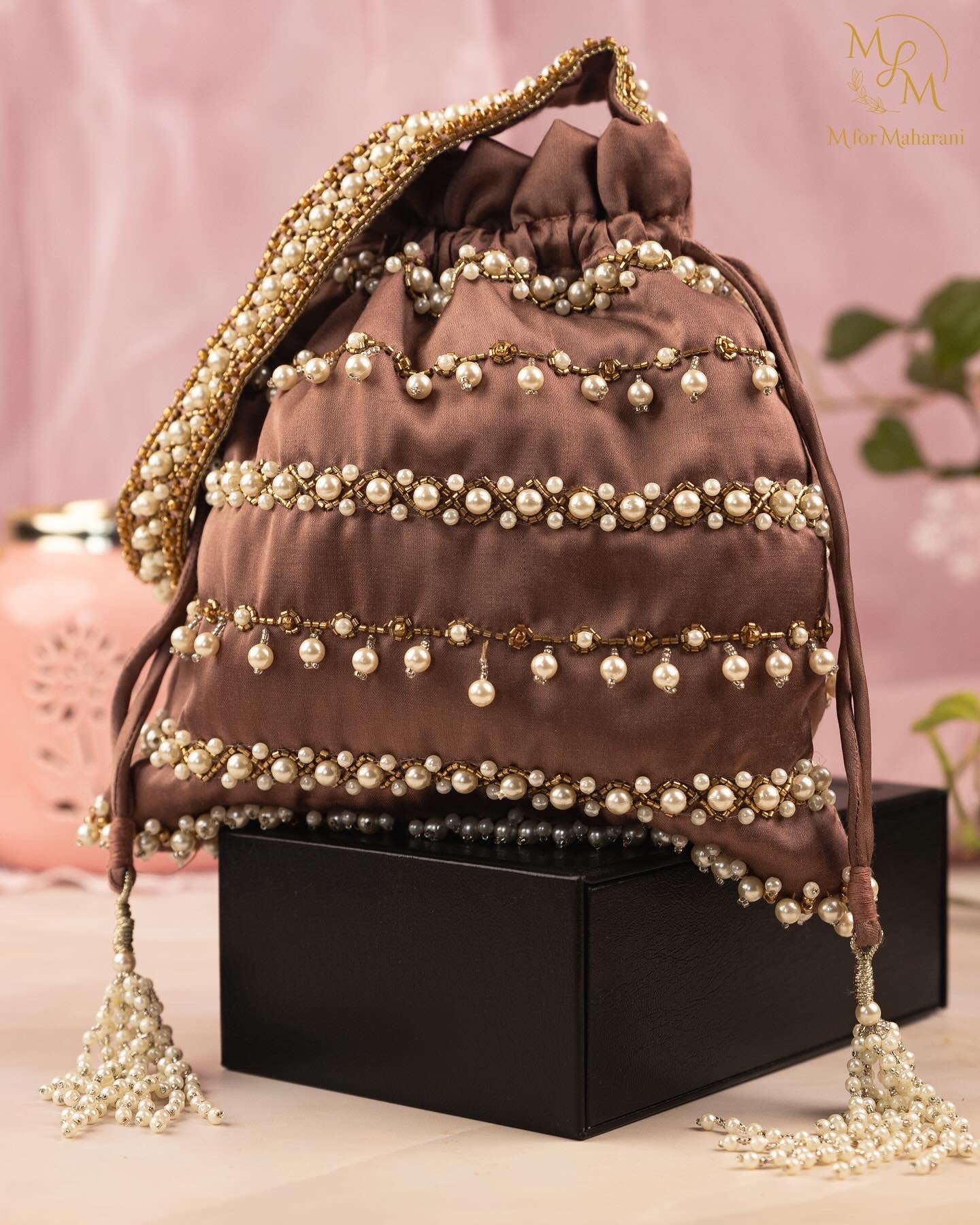 AURA Pearl Potli Bag