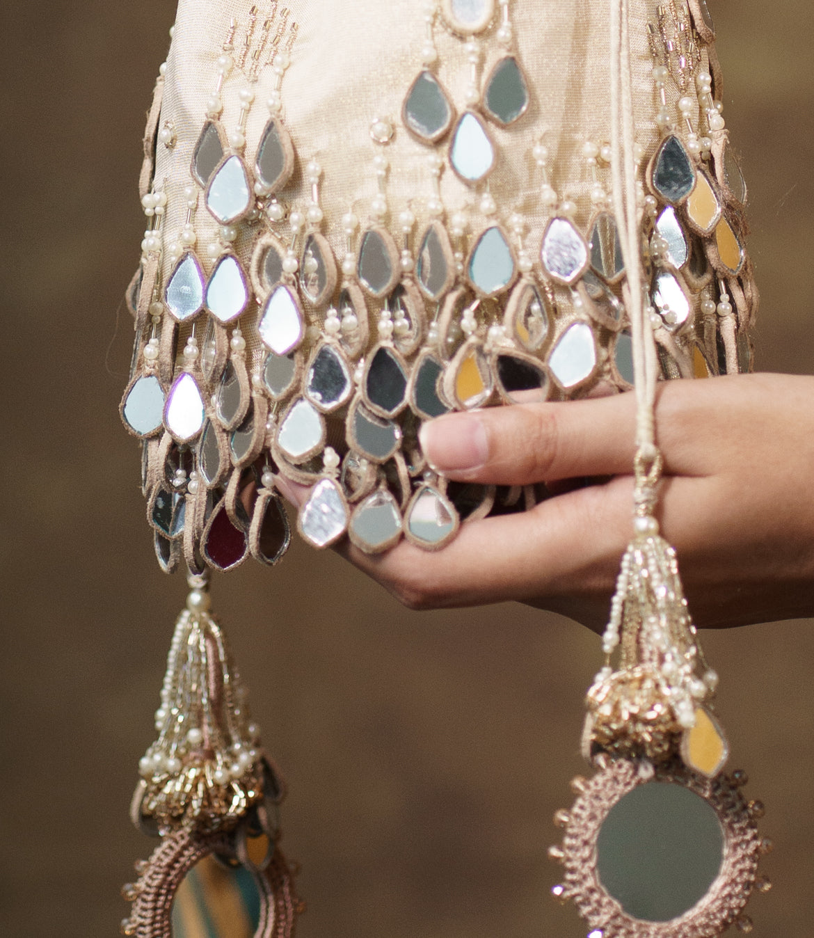 Noor-E-Shamaa Mirror Bucket Bag