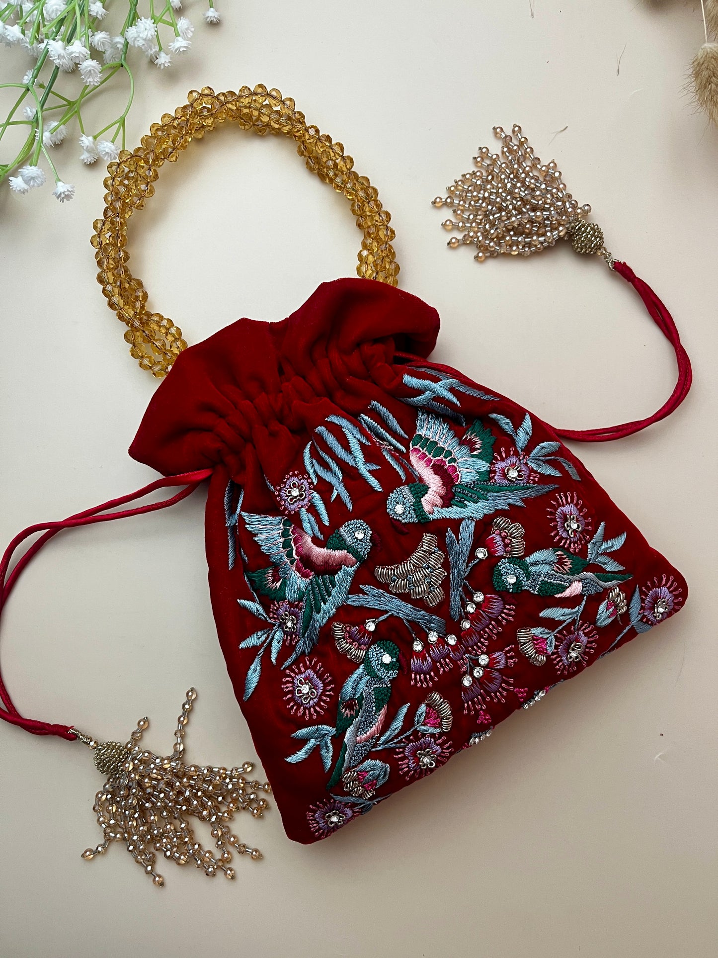 SHAHEEN EMBROIDERED POTLI BAG