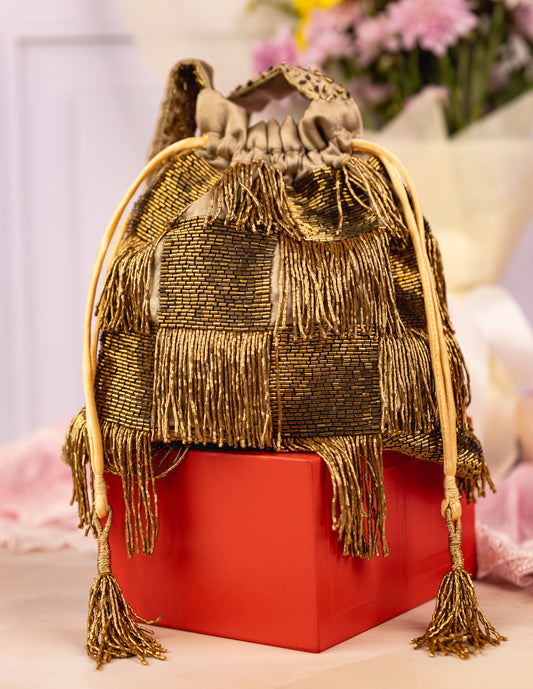 SWARNA Gold Potli Bag